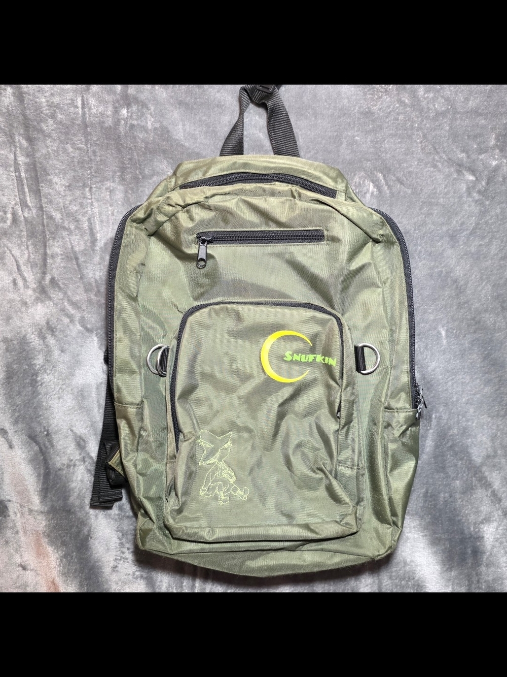 Official Moomin Snufkin Olive Green Backpack
